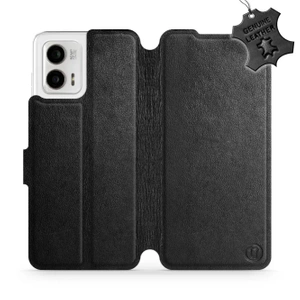 Hülle für Motorola Moto G73 5G - Farbe Black Leather