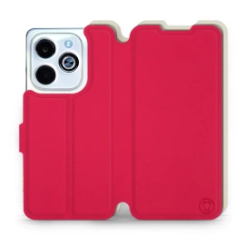 Hülle für Infinix Smart 8 - Farbe Rot mit Platin