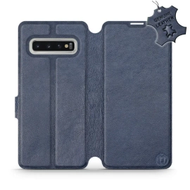 Hülle für Samsung Galaxy S10 - Farbe Blue Leather