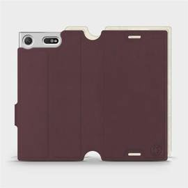 Hülle für Sony Xperia XZ1 Compact - Farbe Burgund mit Platin