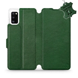 Hülle für Samsung Galaxy A41 - Farbe Green Leather