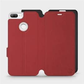 Hülle für Huawei Honor 9 Lite - Farbe Dunkelrot mit Schwarz