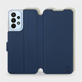 Hülle für Samsung Galaxy A23 - Farbe Marineblau mit Platin