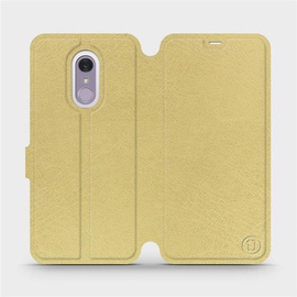 Hülle für LG Q7 - Farbe Gold&Orange