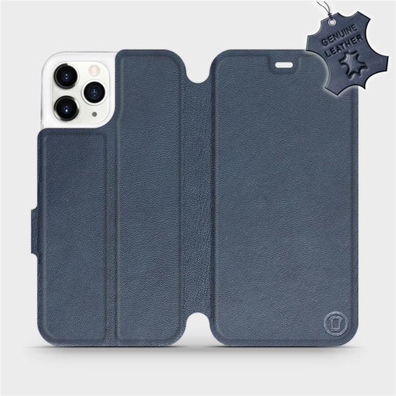 Hülle für Apple iPhone 11 Pro - Farbe Blue Leather