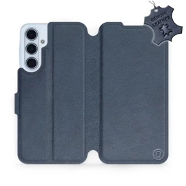 Hülle für Samsung Galaxy M35 5G - Farbe Blue Leather