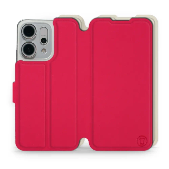 Hülle für OPPO Reno 14 5G - Farbe Rot mit Platin