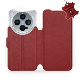 Hülle für Vivo X300 - Farbe Dark Red Leather