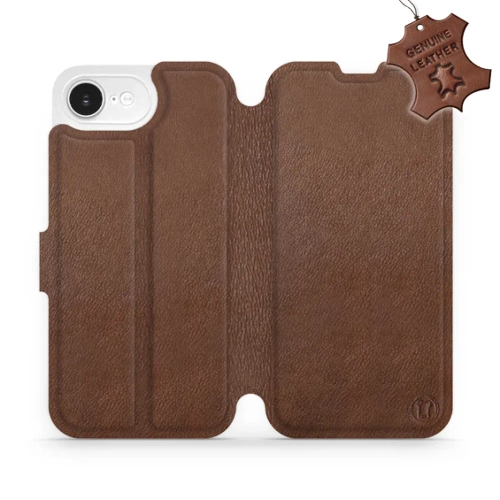 Hülle für Apple iPhone 16e - Farbe Brown Leather