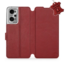Hülle für Realme GT 2 - Farbe Dark Red Leather
