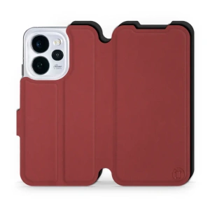 Hülle für OPPO Reno 15 pro - Farbe Dunkelrot mit Schwarz