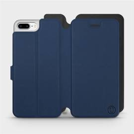 Hülle für Apple iPhone 7 Plus - Farbe Marine mit Schwarz