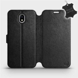 Hülle für Samsung Galaxy J7 2017 - Farbe Black Leather