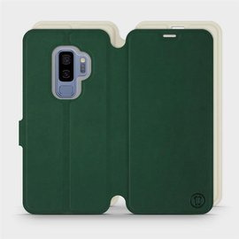 Hülle für Samsung Galaxy S9 Plus - Farbe Grün mit Platin