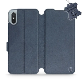 Hülle für Xiaomi Redmi 9A - Farbe Blue Leather