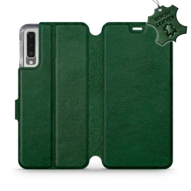 Hülle für Samsung Galaxy A7 2018 - Farbe Green Leather