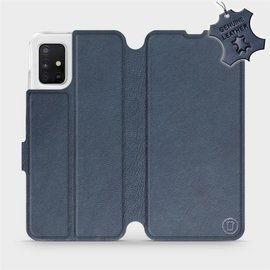 Hülle für Samsung Galaxy A51 5G - Farbe Blue Leather