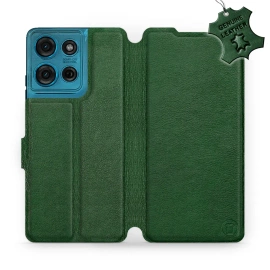Hülle für Motorola Moto G75 5G - Farbe Green Leather