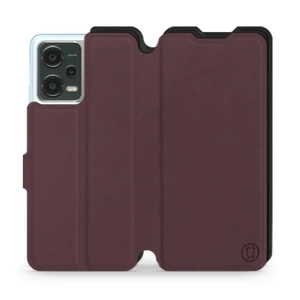 Hülle für Xiaomi POCO X5 5G - Farbe Burgund mit Schwarz