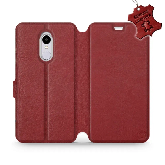 Hülle für Xiaomi Redmi Note 4X - Farbe Dark Red Leather