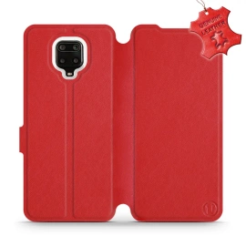 Hülle für Xiaomi Redmi Note 9 Pro - Farbe Red Leather