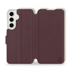 Hülle für Samsung Galaxy S24 Plus - Farbe Burgund mit Platin