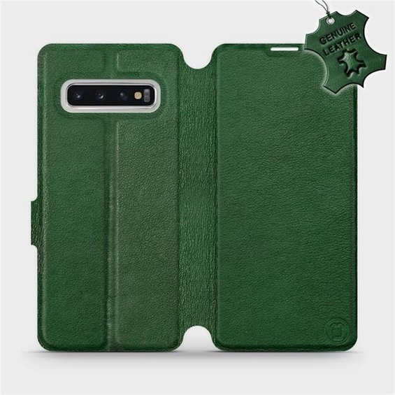 Hülle für Samsung Galaxy S10 - Farbe Green Leather