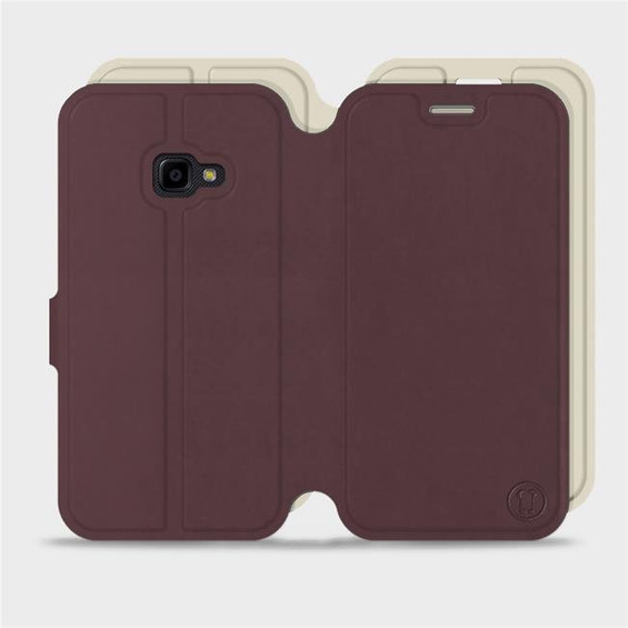 Hülle für Samsung Galaxy Xcover 4 - Farbe Burgund mit Platin