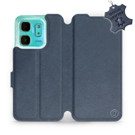Hülle für Infinix HOT 50i - Farbe Blue Leather