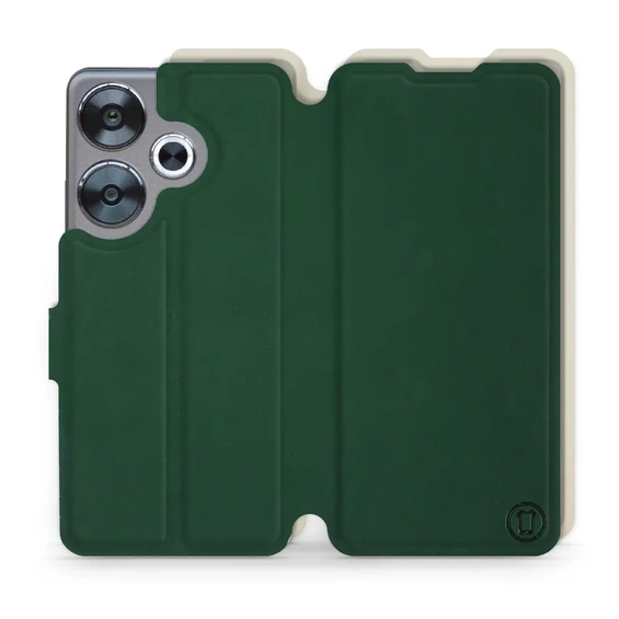 Hülle für Xiaomi POCO F6 - Farbe Grün mit Platin