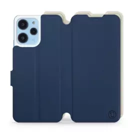 Hülle für Xiaomi Redmi 12 - Farbe Marineblau mit Platin