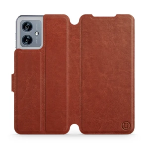 Hülle für Motorola Moto G54 5G - Farbe Brown&Gray