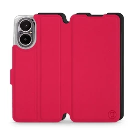 Hülle für Realme C67 4G - Farbe Rot mit Schwarz