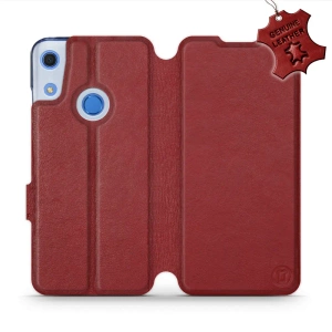 Hülle für Huawei Y6S - Farbe Dark Red Leather