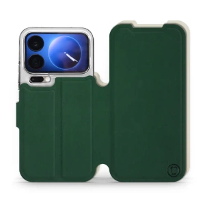 Hülle für Xiaomi 17 Pro - Farbe Grün mit Platin