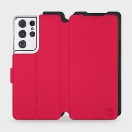 Hülle für Samsung Galaxy S21 Ultra - Farbe Rot mit Schwarz