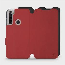 Hülle für Xiaomi Redmi Note 8 - Farbe Dunkelrot mit Schwarz