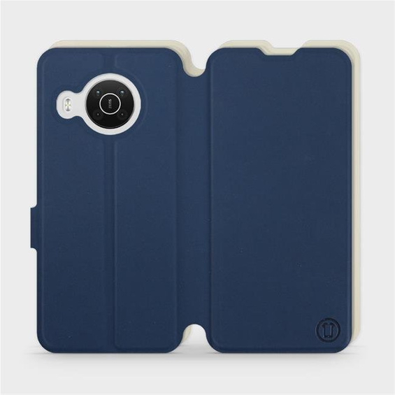 Hülle für Nokia X10 - Farbe Marineblau mit Platin