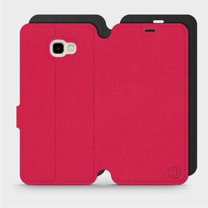 Hülle für Samsung Galaxy J4 Plus 2018 - Farbe Rot mit Schwarz