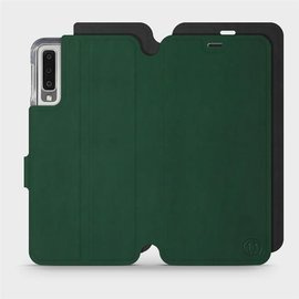 Hülle für Samsung Galaxy A7 2018 - Farbe Grün mit Schwarz
