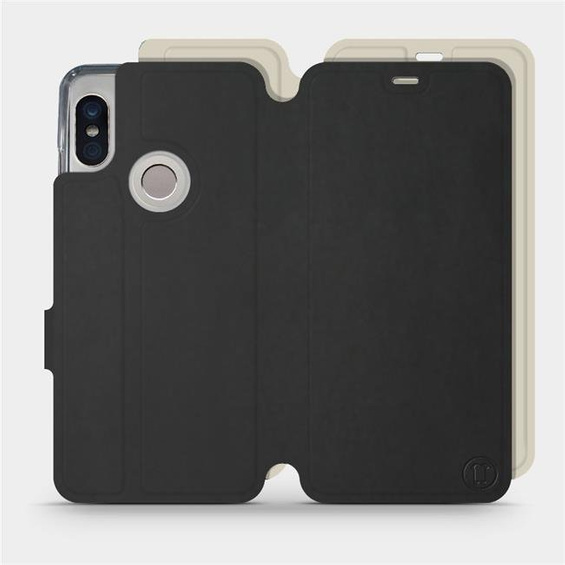 Hülle für Xiaomi Redmi Note 5 - Farbe Schwarz mit Platin