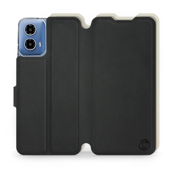 Hülle für Motorola Moto G34 5G - Farbe Schwarz mit Platin
