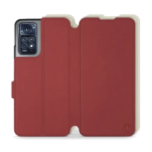 Hülle für Xiaomi Redmi Note 12 Pro 4G - Farbe Dunkelrot mit Platin