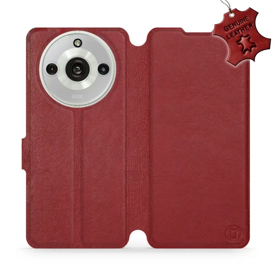 Hülle für Realme 11 Pro Plus - Farbe Dark Red Leather