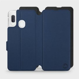 Hülle für Samsung Galaxy A20e - Farbe Marine mit Schwarz