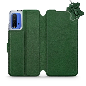 Hülle für Xiaomi Redmi 9T - Farbe Green Leather