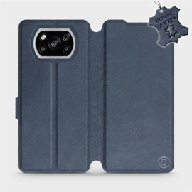 Hülle für Xiaomi POCO X3 NFC - Farbe Blue Leather