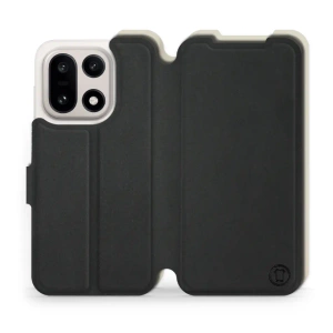 Hülle für OnePlus 15 - Farbe Schwarz mit Platin