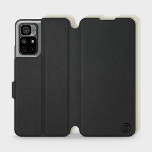 Hülle für Xiaomi Redmi Note 11 - Farbe Schwarz mit Platin