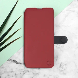 Hülle für OnePlus 13 - Farbe Dunkelrot mit Schwarz